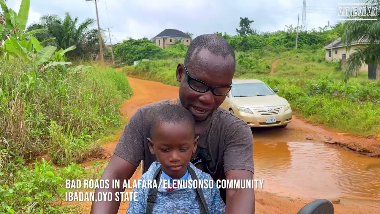 BAD ROADS IN ALAFARA / ELENUSONSO IBADAN,OYO STATE