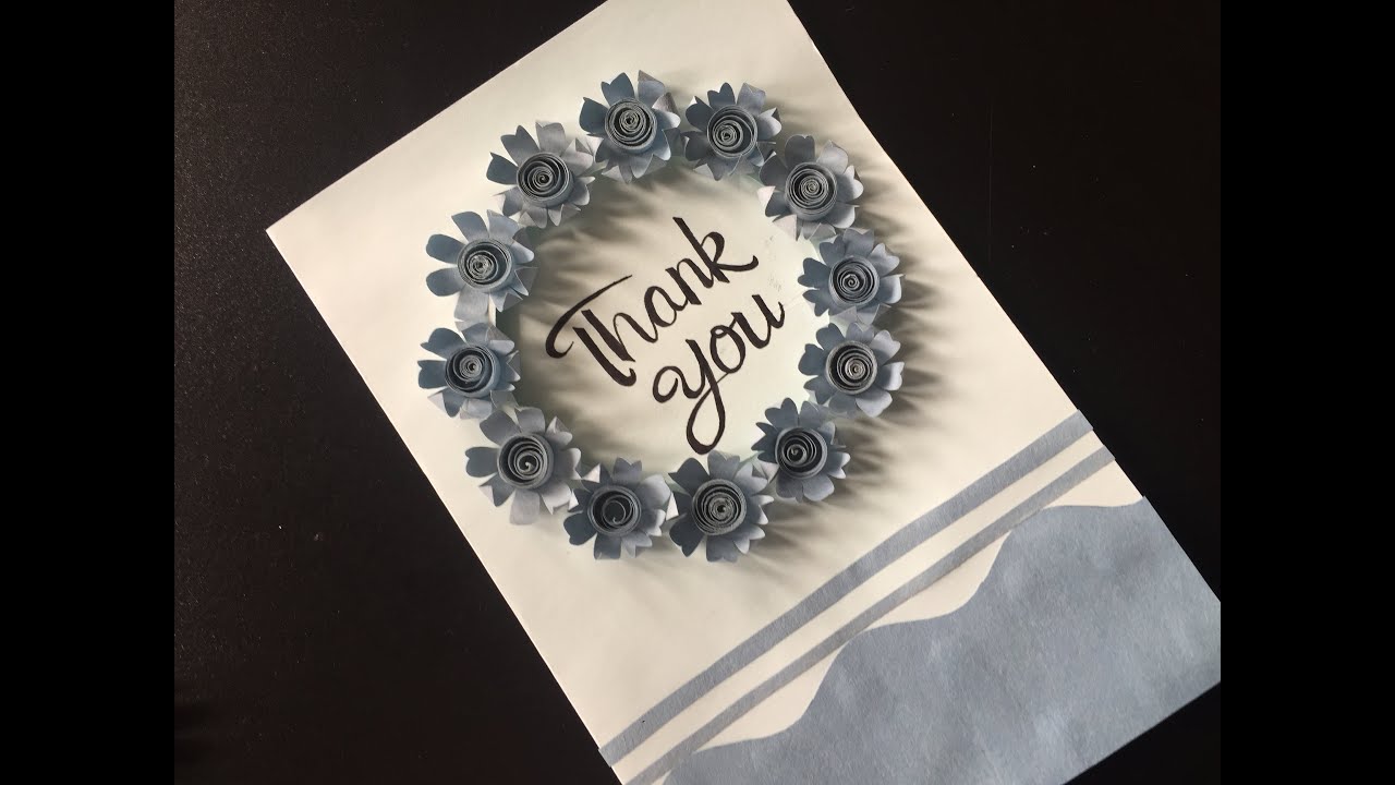 How to make a Thank You Card || DIY Homemade Card