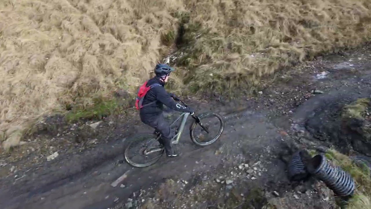 Lee Quarry near Bacup. DJI NEO 2. GOPRO13. Good day at Lee Quarry mountain bike. 