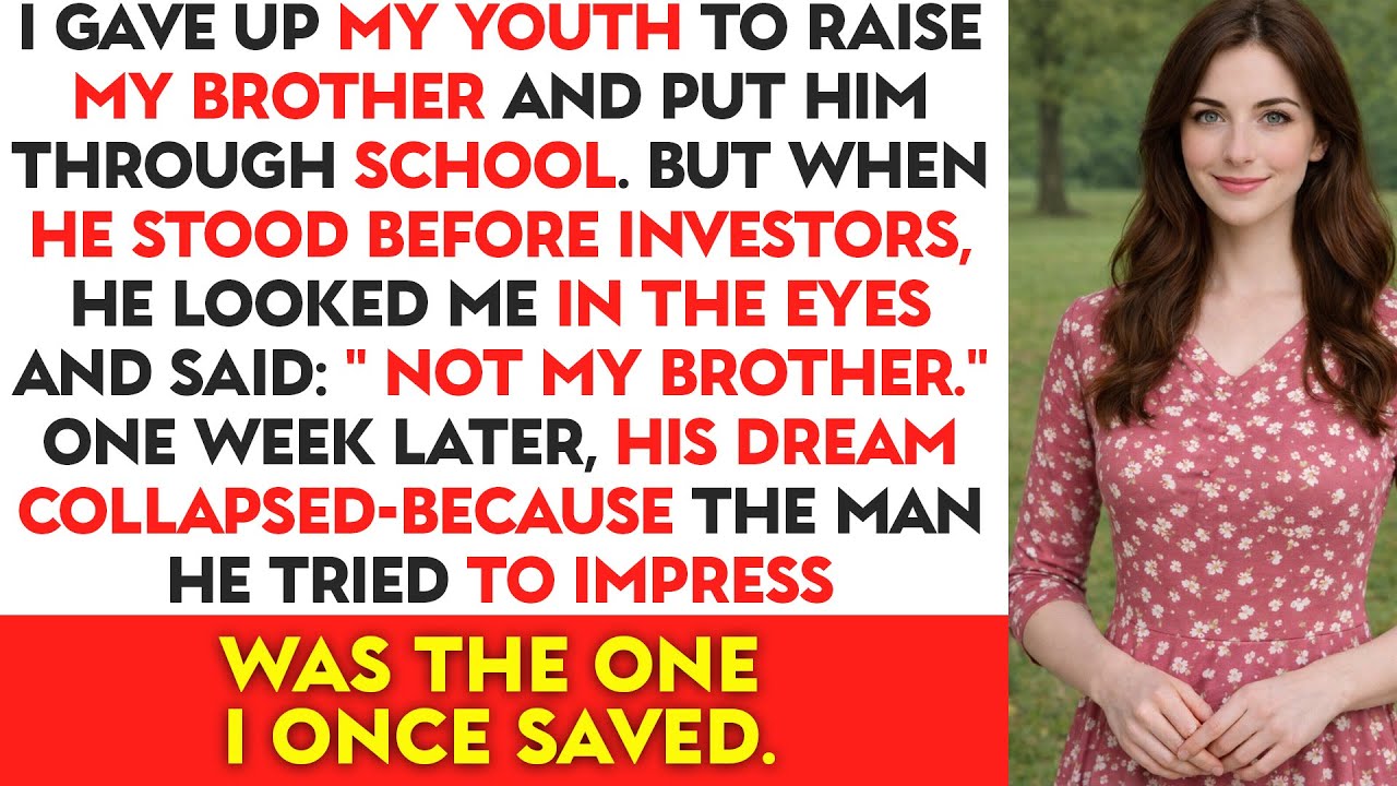 He Called Me ‘Not My Brother’ in Front of Investors… After I Gave Up My Life to Raise Him