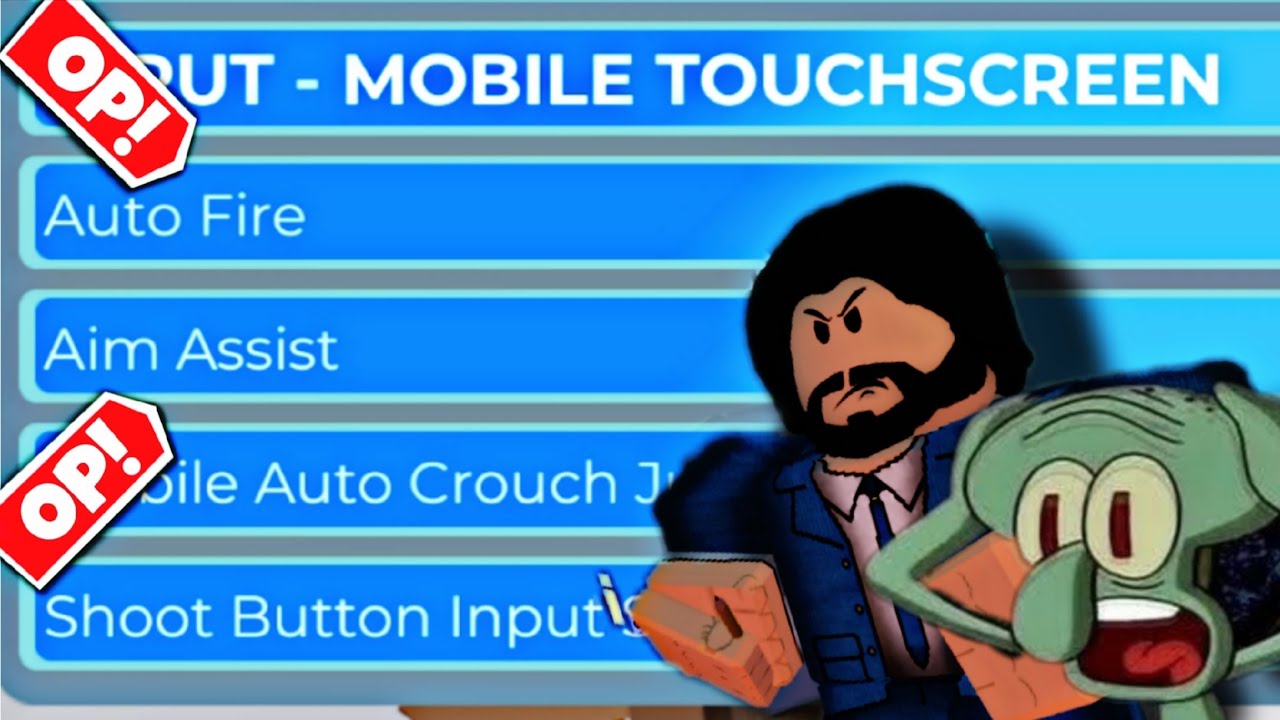 AIM ASSIST AND AUTO FIRE TOO OP? (Roblox Arsenal Mobile)