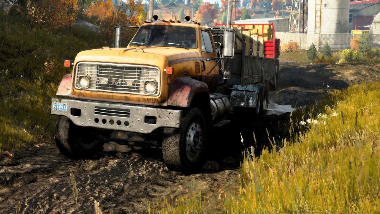 SnowRunner - Old Bridge Reconstruction - GMC MH9500 (No Commentary)