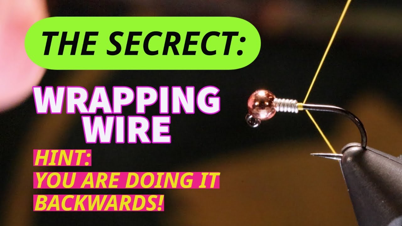 Fly Tying Tips: Use these tips when wrapping lead-free wire &ndash; HINT: you are doing it backwards&hellip;
