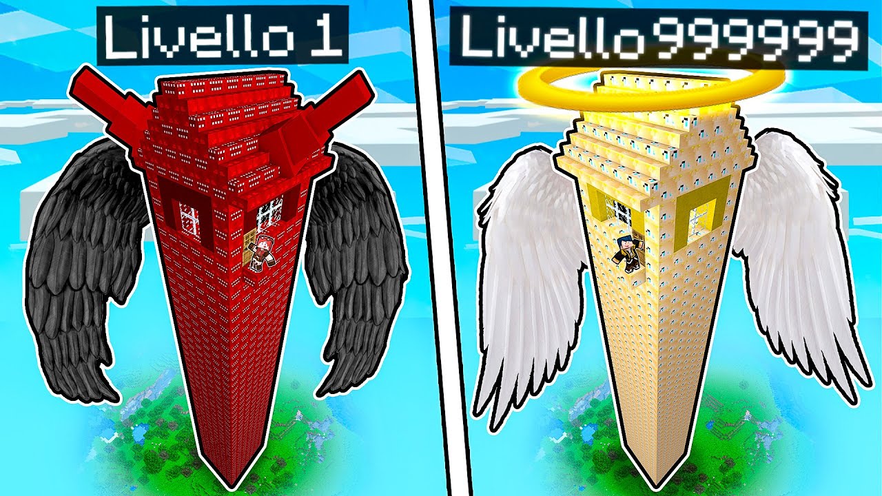CASA ALTA CATTIVA VS CASA ALTA BUONA! - MINECRAFT
