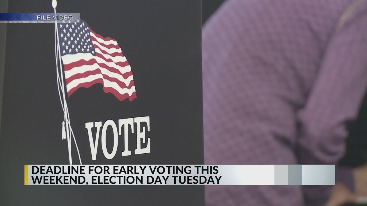 Early voting deadline this weekend