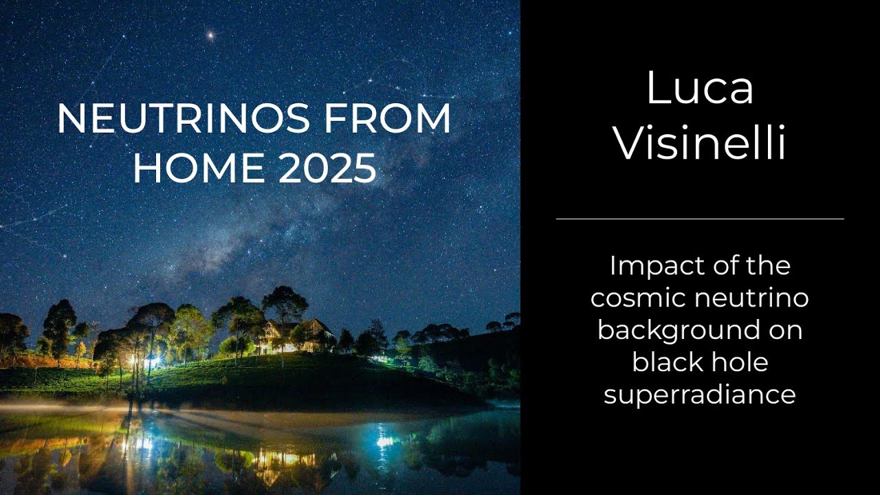 Luca Visinelli - Impact of the cosmic neutrino background on black hole superradiance