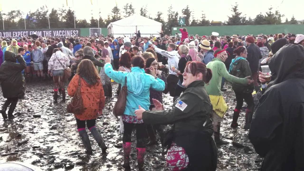 Dancing in the mud at T in The Park