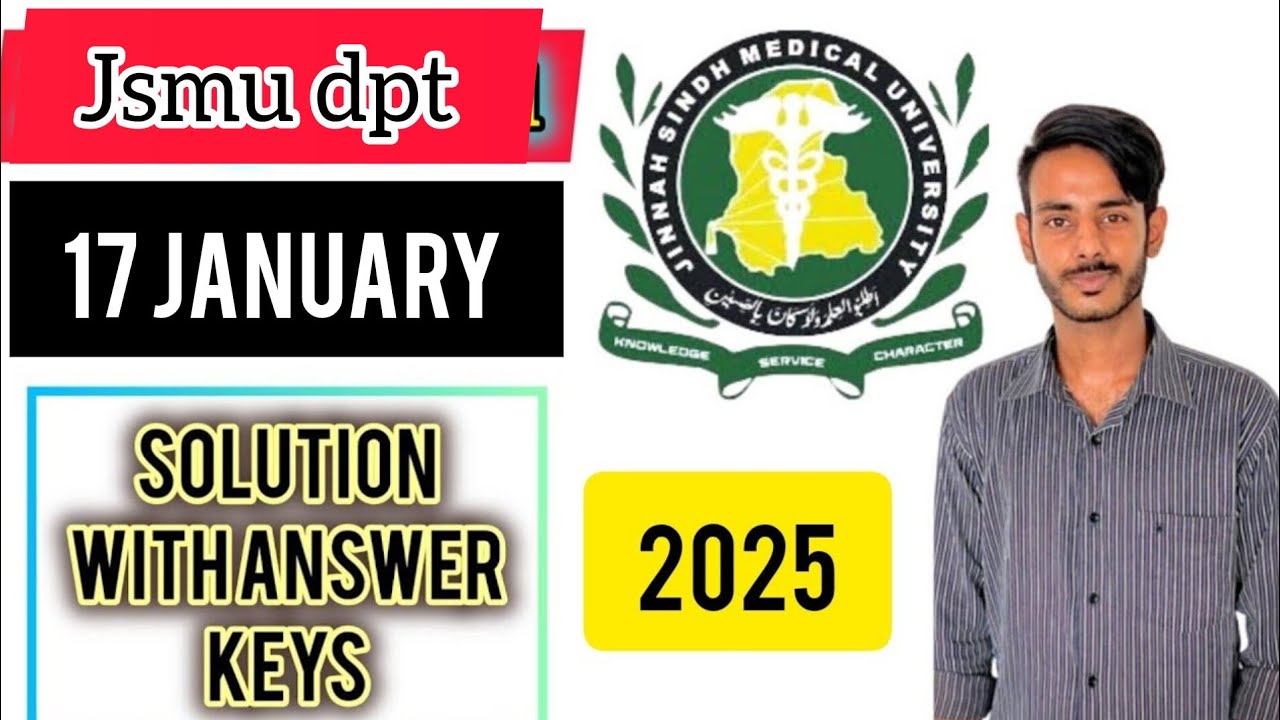 jsmu dpt test 2025|Jinnah Sindh medical university Karachi entry test