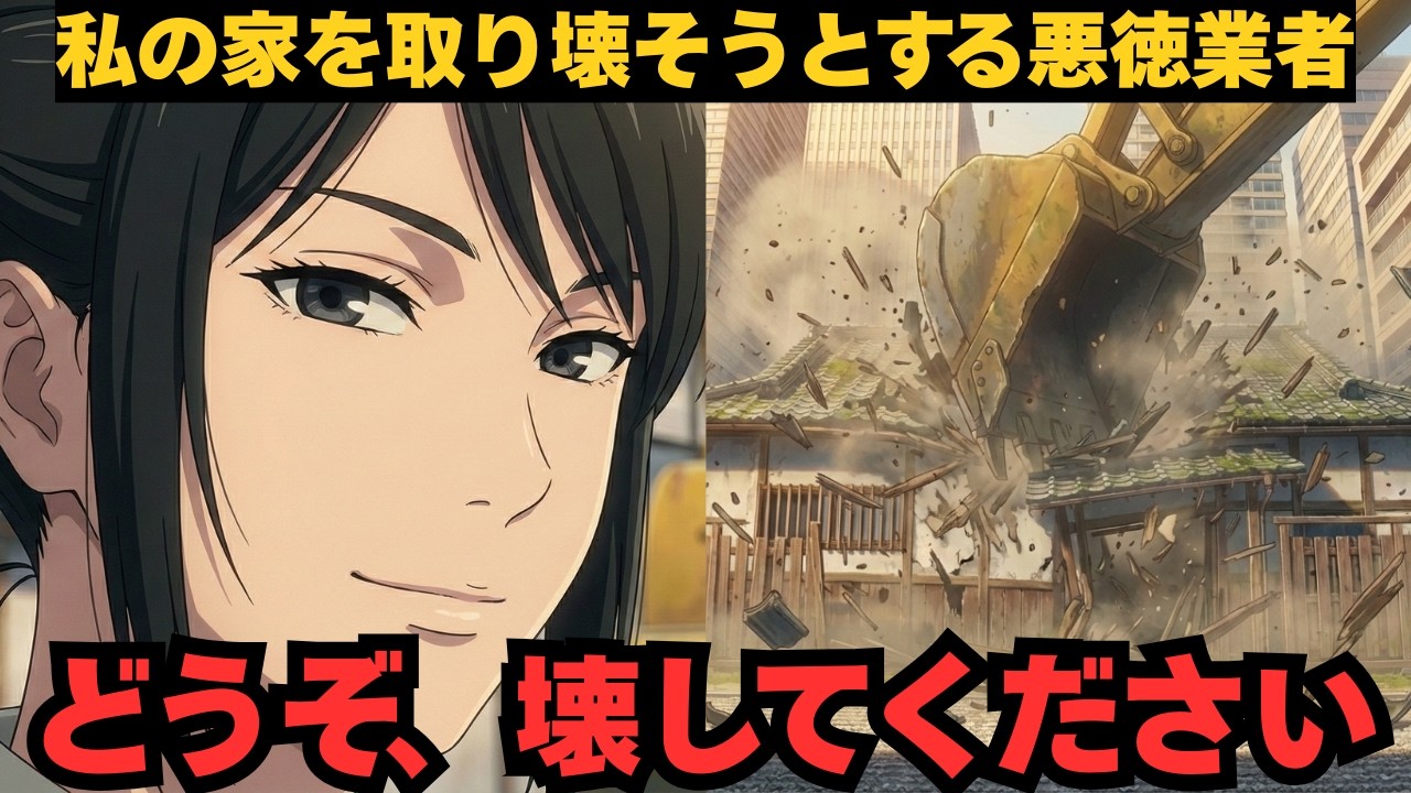 【遺産】悪徳業者「このボロ屋は取り壊して更地にする！」→私「どうぞ、壊してください」悪徳業者「は？」