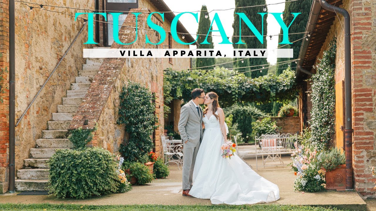 Italian Tuscany Dream Wedding | Full Cinematographic Film at Villa Apparita