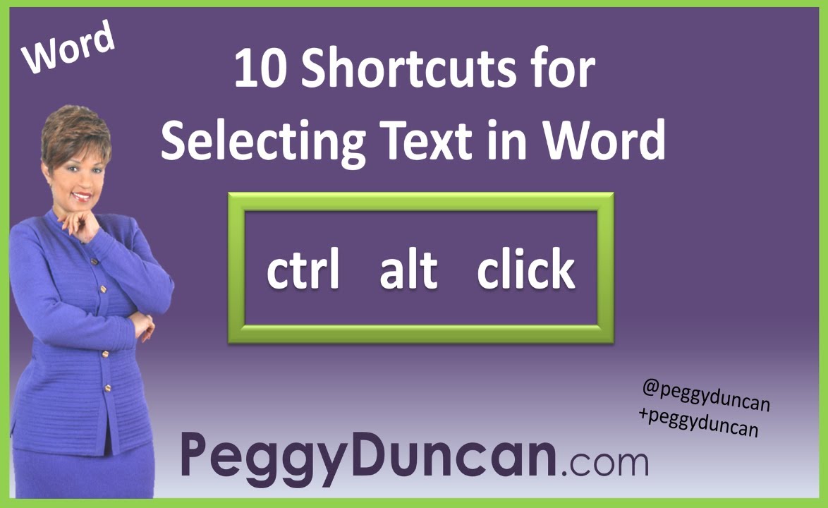 10 Shortcuts to Selecting Text in Microsoft Word (video)