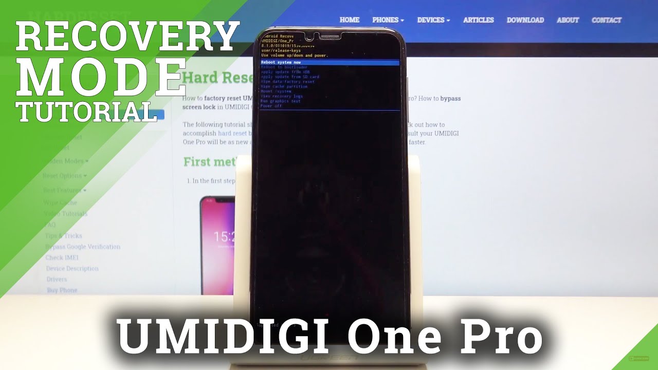 How to Use Recovery Menu in UMIDIGI One Pro – Quit & Open Recovery Mode