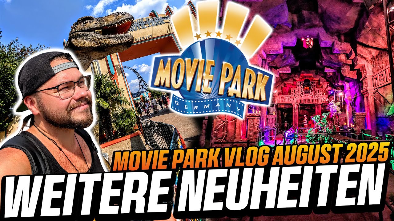 Einige NEUHEITEN im SOMMER 2025 - Movie Park Germany Vlog August 2025 I Movie Park Germany
