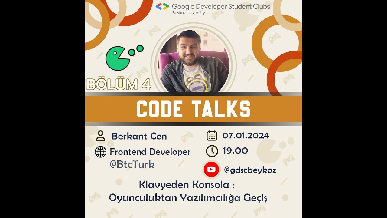 CODE TALKS #4 | Berkant CEN ile Oyunculuktan Yazılımcılığa Ge&ccedil;iş