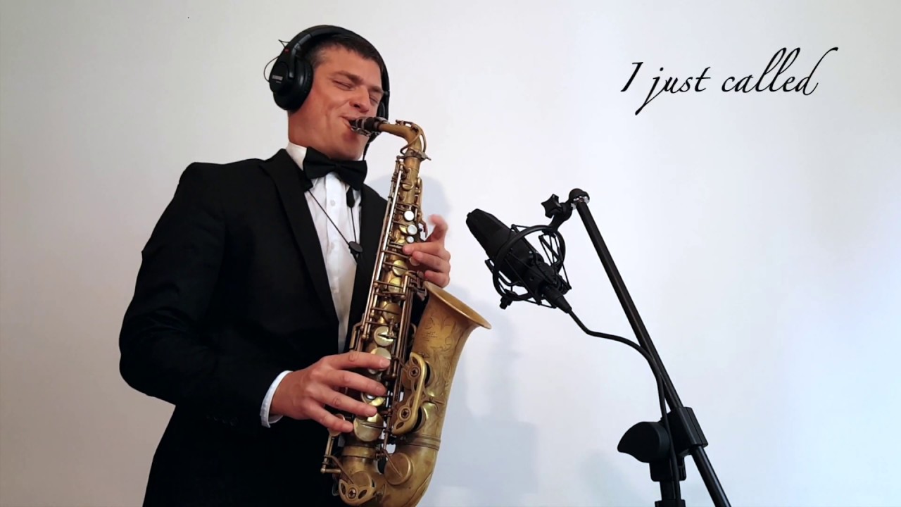 I JUST CALLED - Steve Wonder -  Alto Sax - with lyrics and free score and ringtone