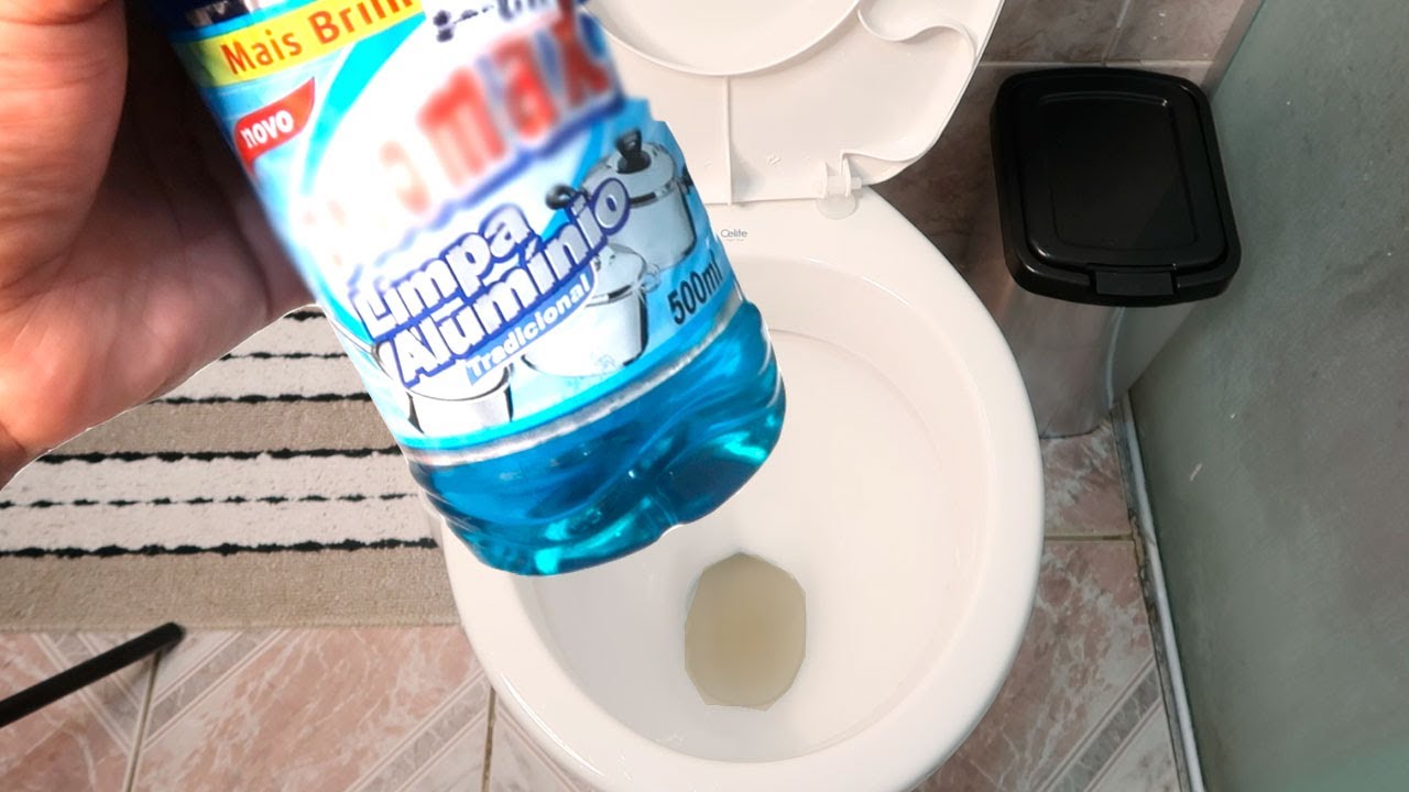 COMO REMOVER CROSTA ENCARDIDO E MARCA D'ÀGUA DE VASO SANITÁRIO COM LIMPA ALUMÍNIO SEM ESFORÇO
