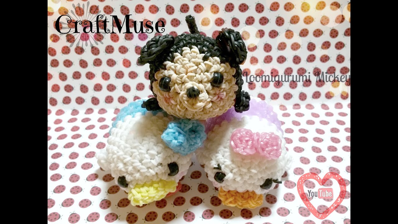 Rainbow Loom Mickey Inspired by Tsum Tsum Loomigurumi/Amigurumi