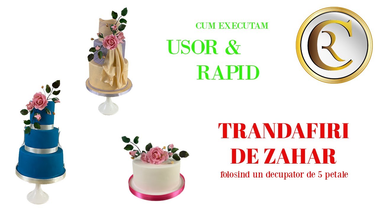TRANDAFIRI DIN PASTA DE ZAHAR