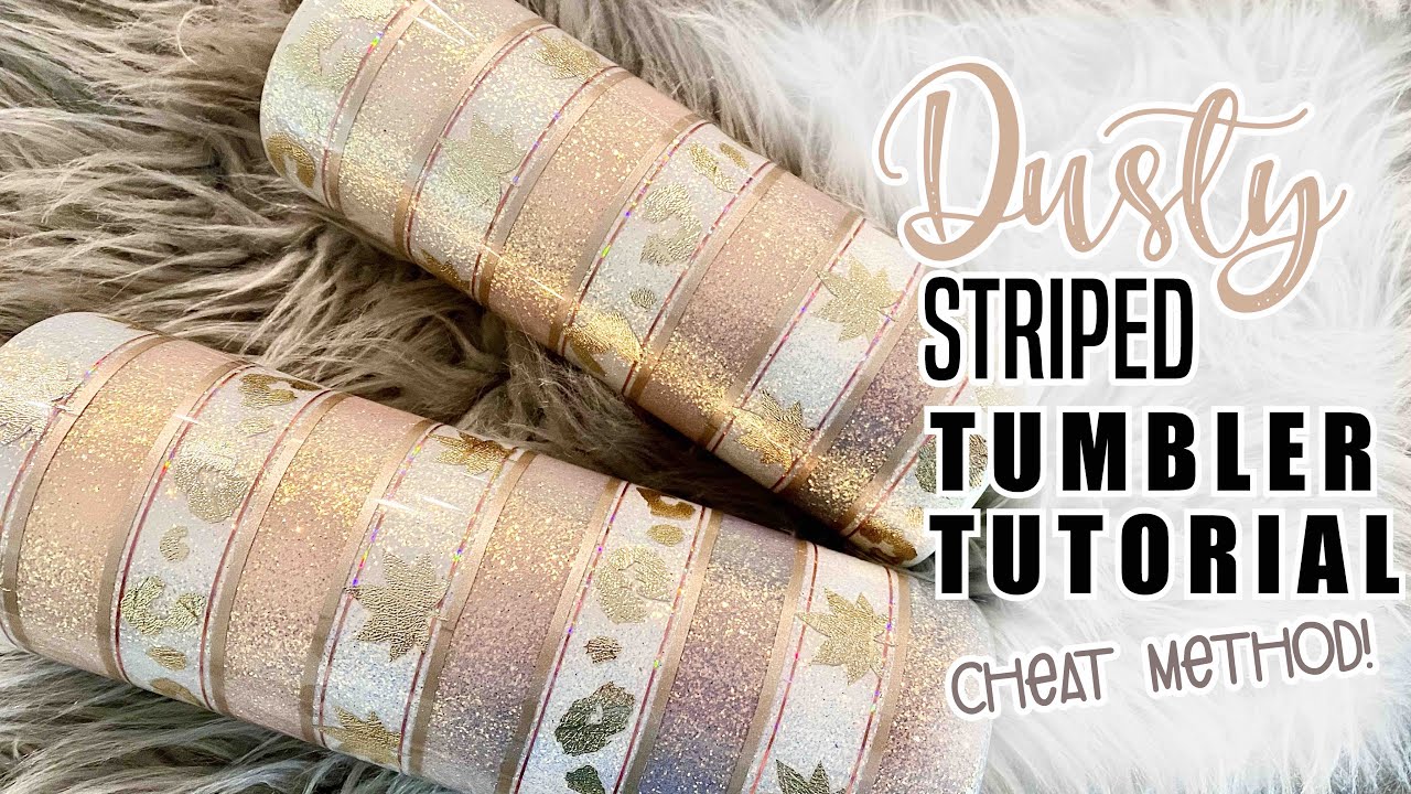 Мастер-класс по созданию осеннего стакана в пыльную полоску l DAM Fancy Creations