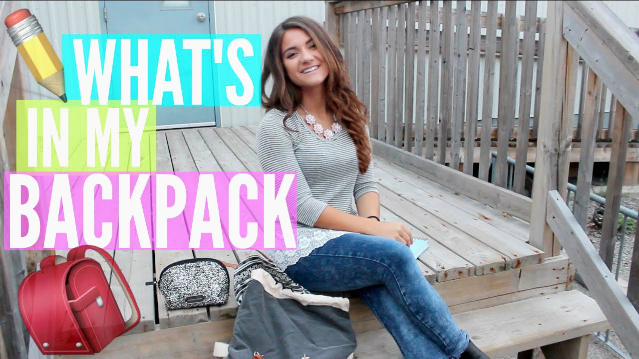 Back to SCHOOL: What's In My BACKPACK | School ESSENTIALS