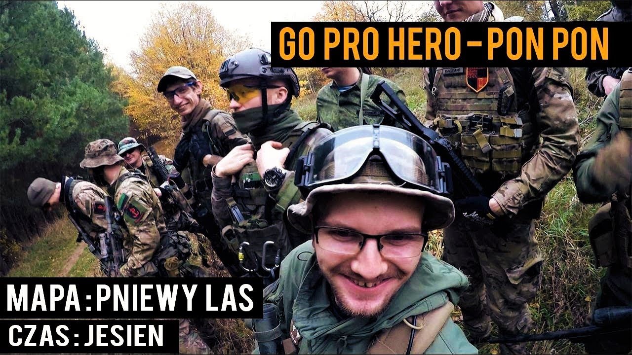 [Air Soft] Gopro Hero PonPon Pniewy the forest [PL][2,7k 60fps][Scopecam]