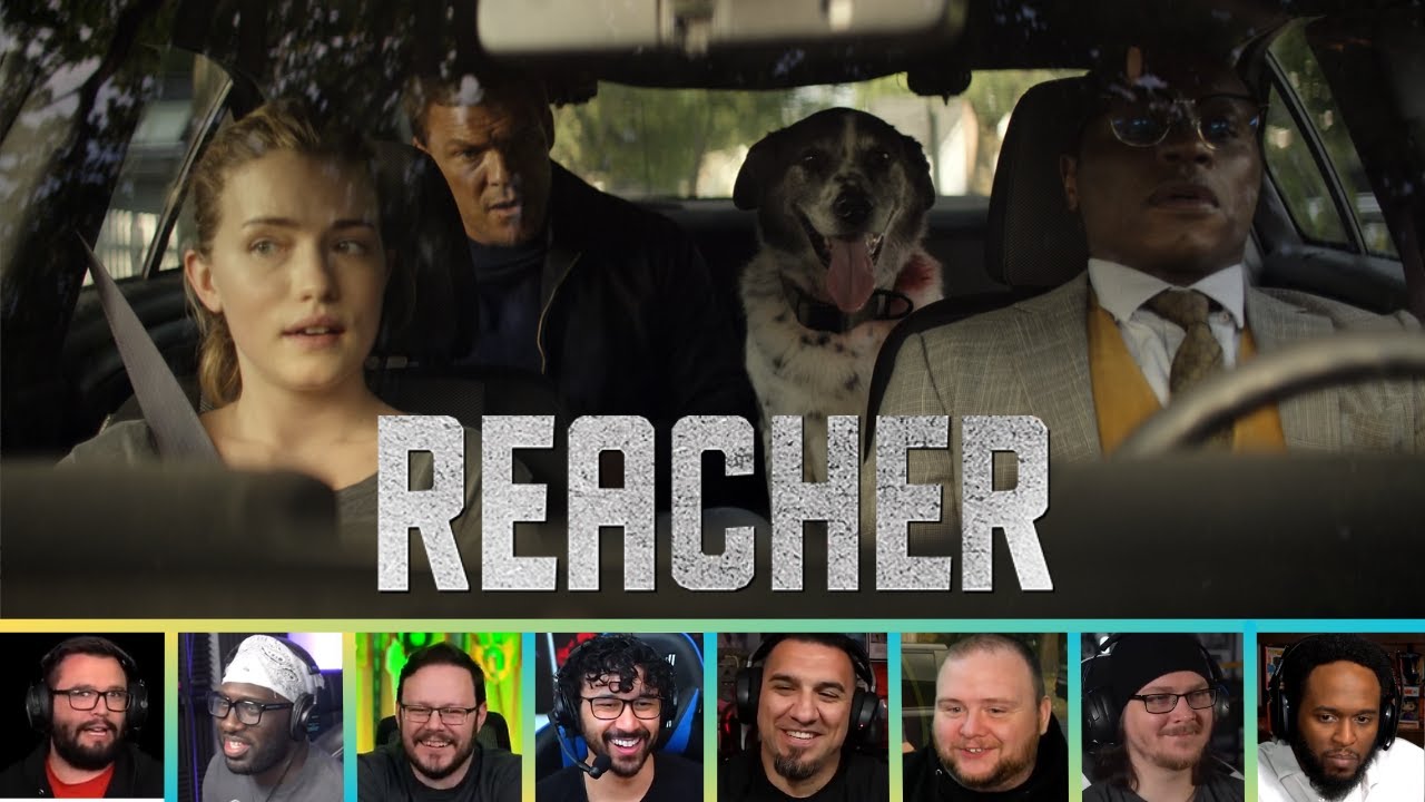 Reactors Reacting to JACK REACHER SAVING DOG | Reacher 1x5 