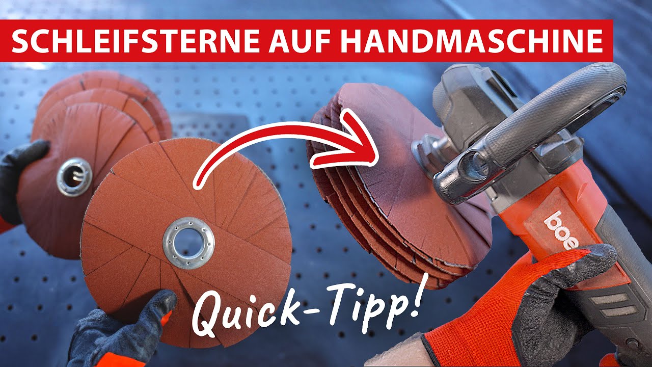 boeck Quick-Tipp - Schleifsternmontage auf handgef&uuml;hrter Maschine