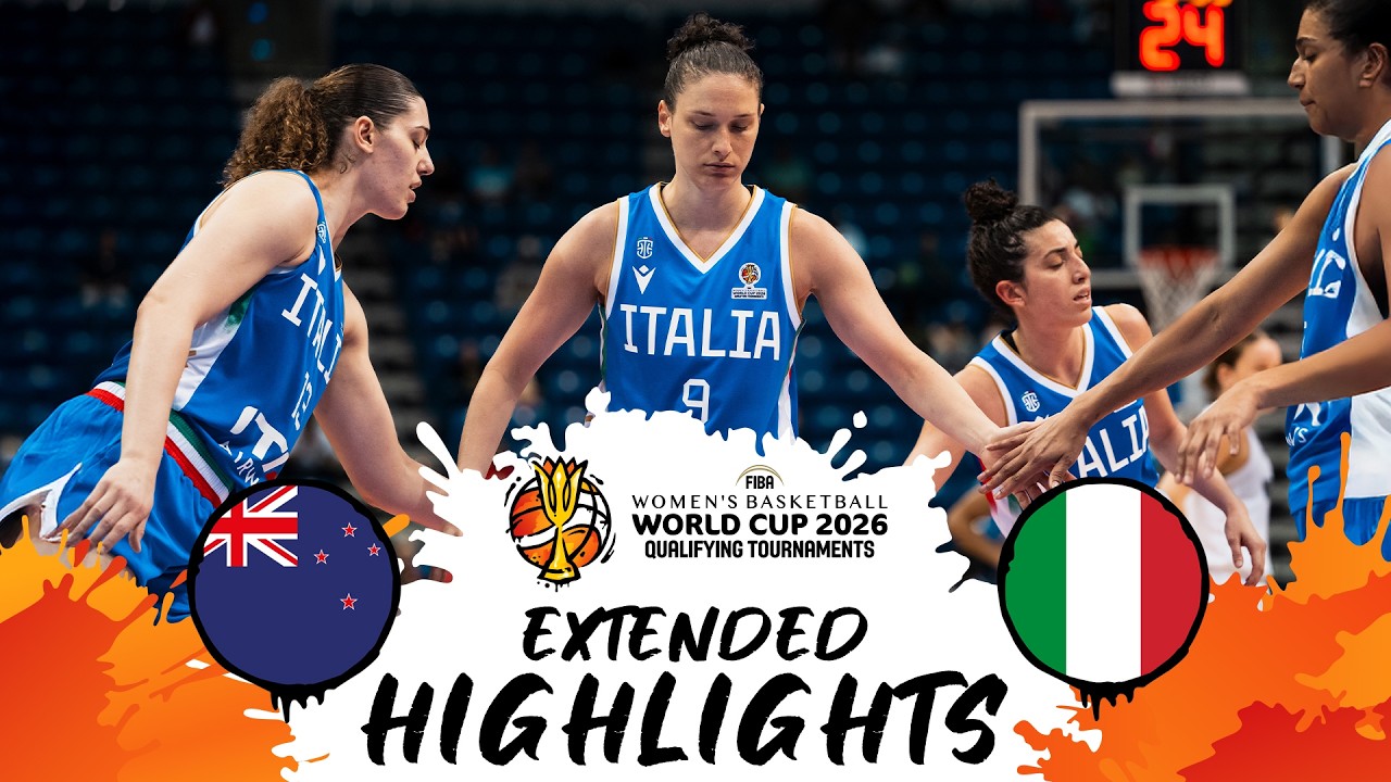 New Zealand 🇳🇿 v Italy 🇮🇹 | Extended Highlights | #FIBAWWC 2026 Qualifying Tournament