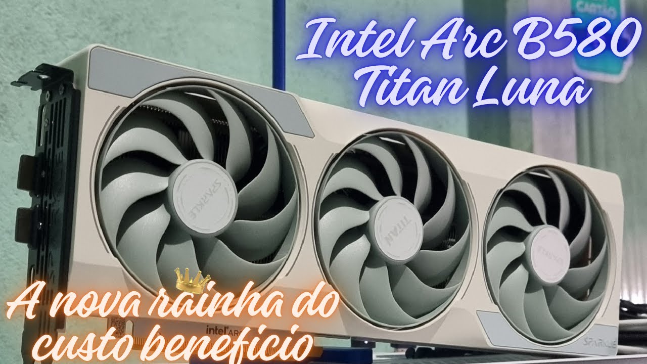 INTEL ARC B580 SPARKLE TITAN LUNA OC UNBOXING