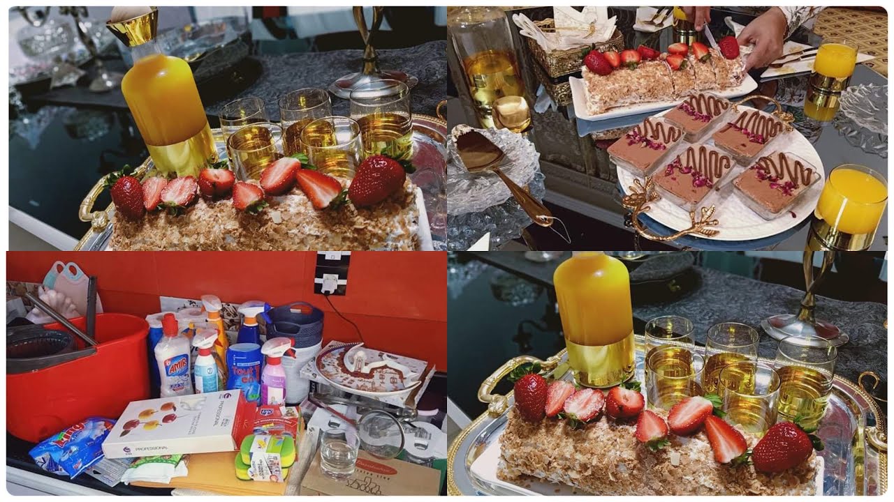 روتين متنوع فيه مشتريات و فيه وصفات لشهر رمضان تحلية ديسباسيتوا بدون فرن و رولي الفواكه 💞