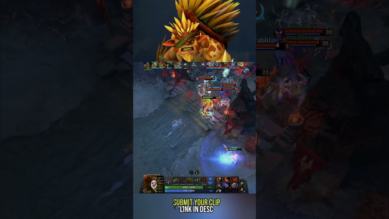 they send nuclear bomb to fountain #dota2 #shorts #bristleback #rampage