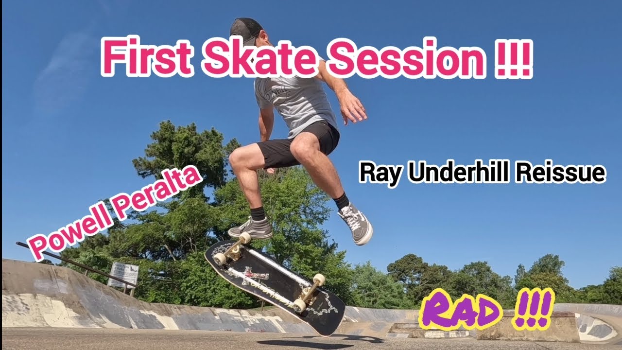 1st Skate Powell Peralta Reissue Ray Underhill Skateboard. Kickflips, Ollies, Skatepark #vibes