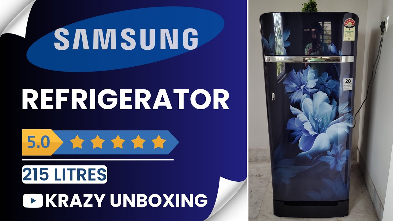 2024 Model Samsung 215 Litres 5 Star Digital Inverter Direct-Cool Single Door Refrigerator Unboxing