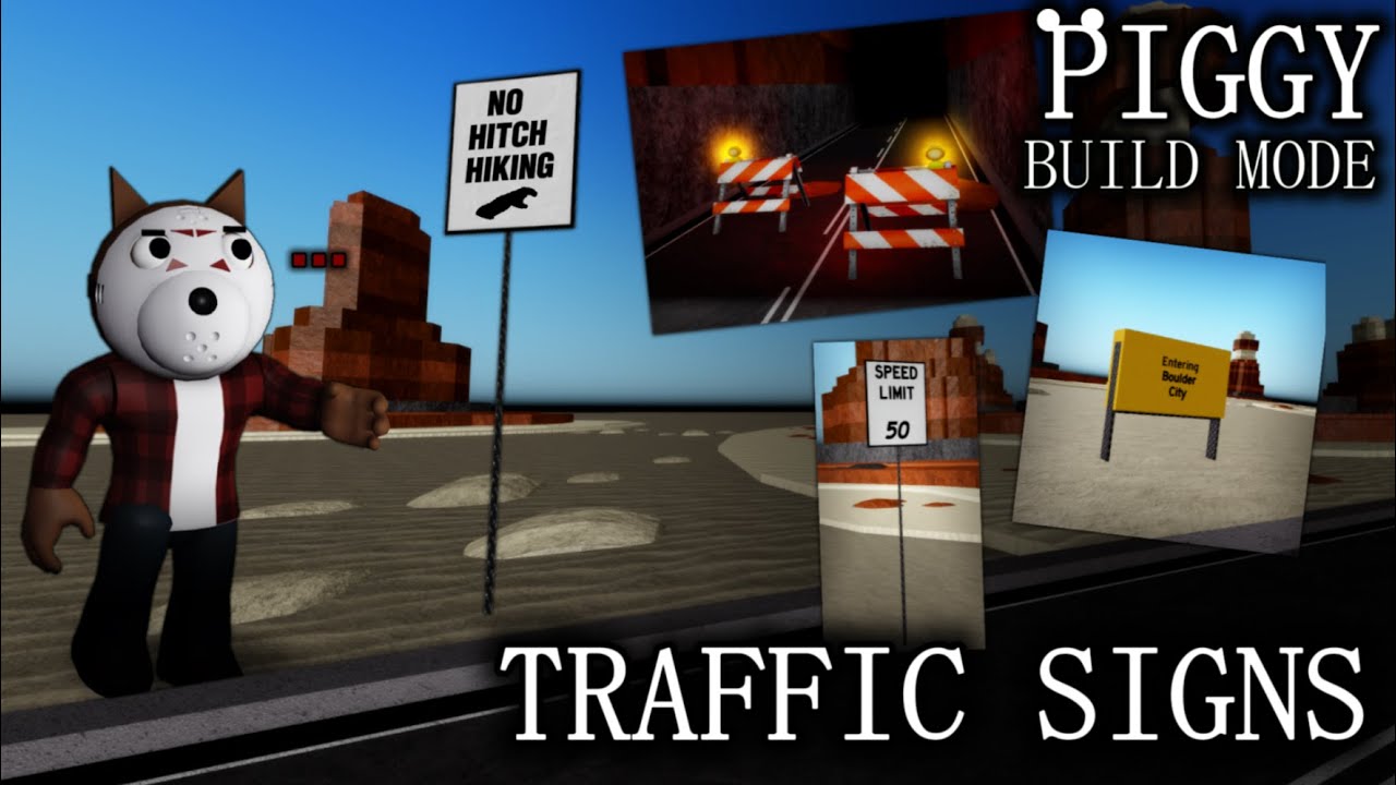 🚏 3 TRAFFIC SIGNS that you can use in your builds: Piggy: build-mode