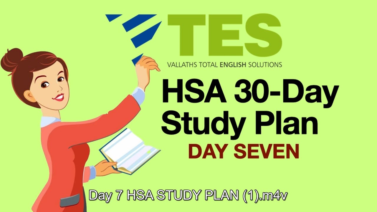 HSA 30 DAY STUDY PLAN | Day 7 - HSA Exam Preparation | Kalyani Vallath