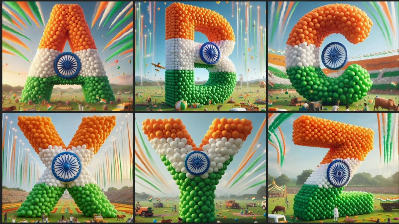 Celebrating the Indian Flag | Creative ABCD Designs #independenceday #abcd #republicday
