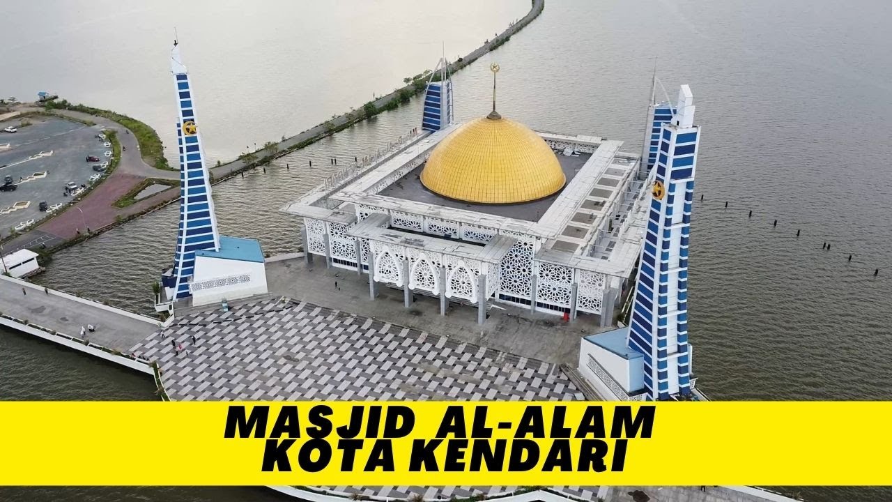 Megahnya Masjid Al-Alam Kendari || Masjid Terapung di Teluk Kendari || Cinematic Drone Video