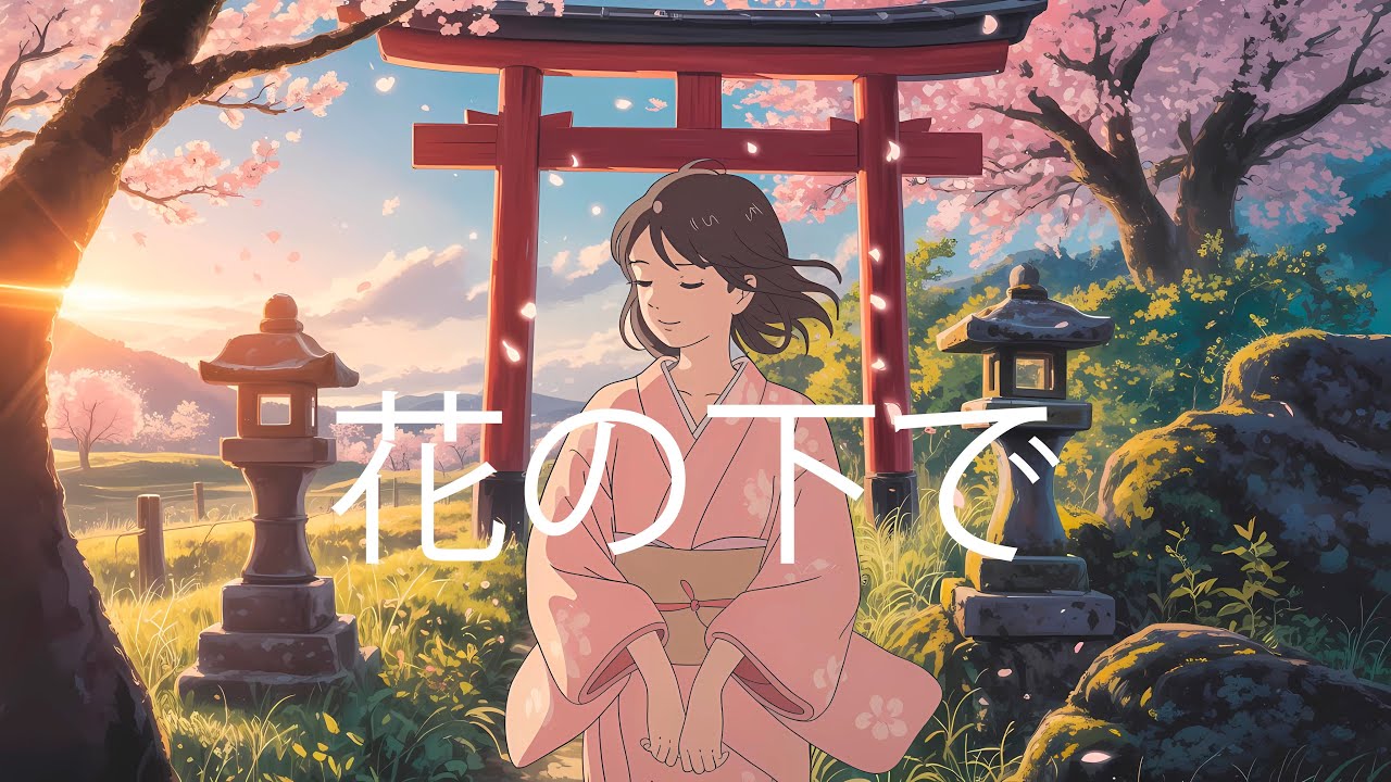 花の下で: Beneath the Blossoms — Traditional Japanese Lofi for Relaxing (4K)