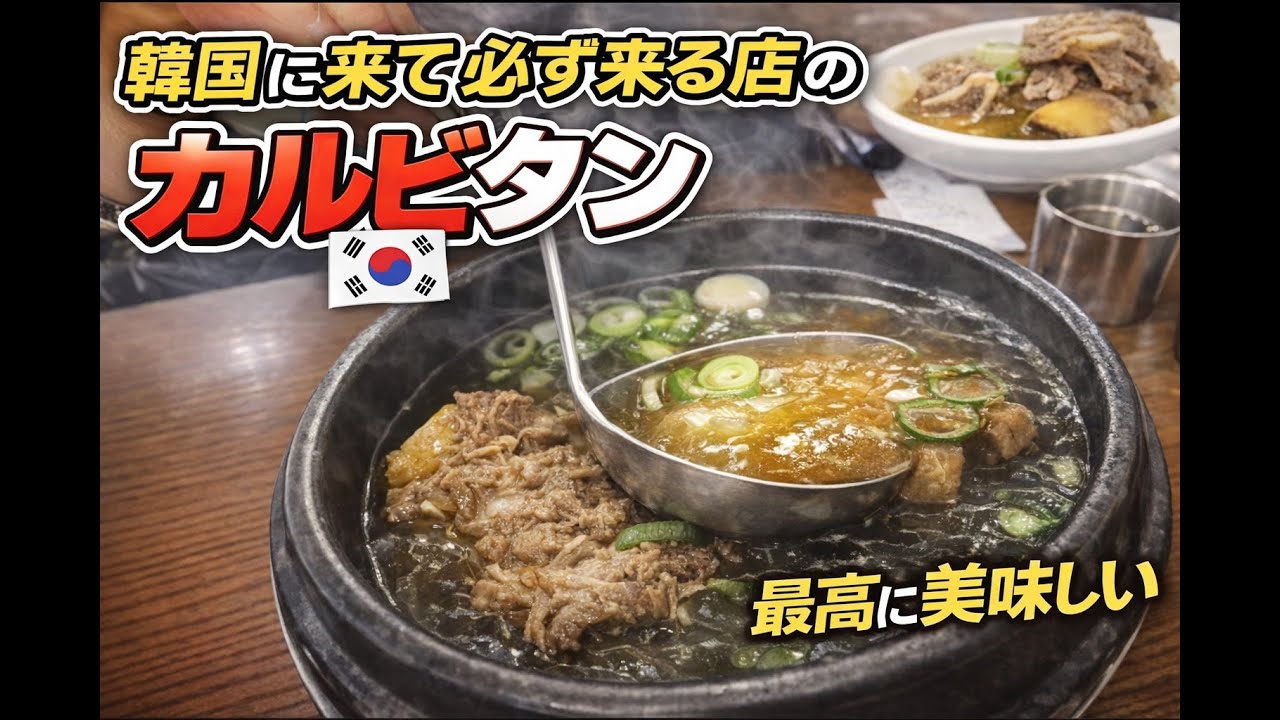 韓国に来たら必ず来る店の「カルビタン」