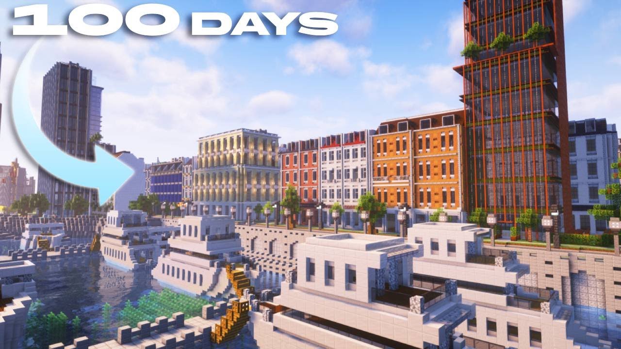 Building in my Minecraft city for 100 days (#14)