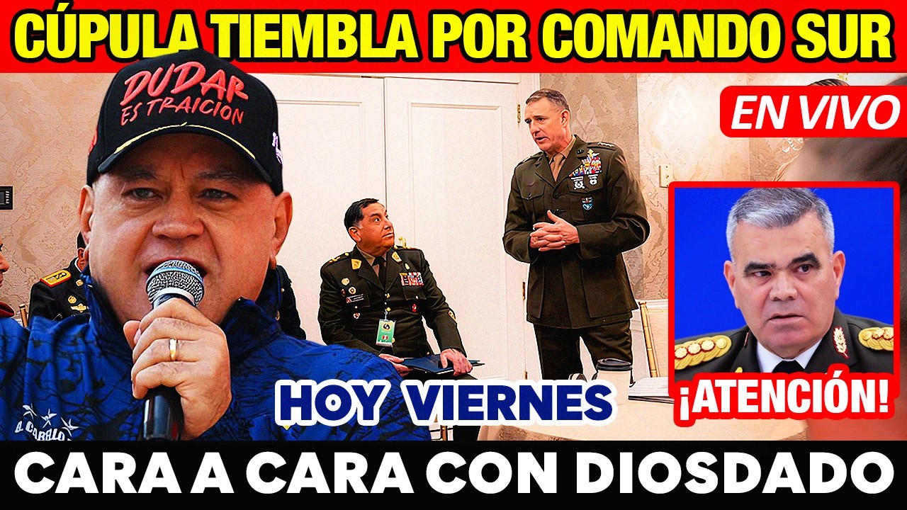 IMPACTANTE 🚨 DIOSDADO NERVIOSO 🔴 JEFE DEL COMANDO SUR DE EEUU SE REÚNE CON LA CÚPULA EN VZLA