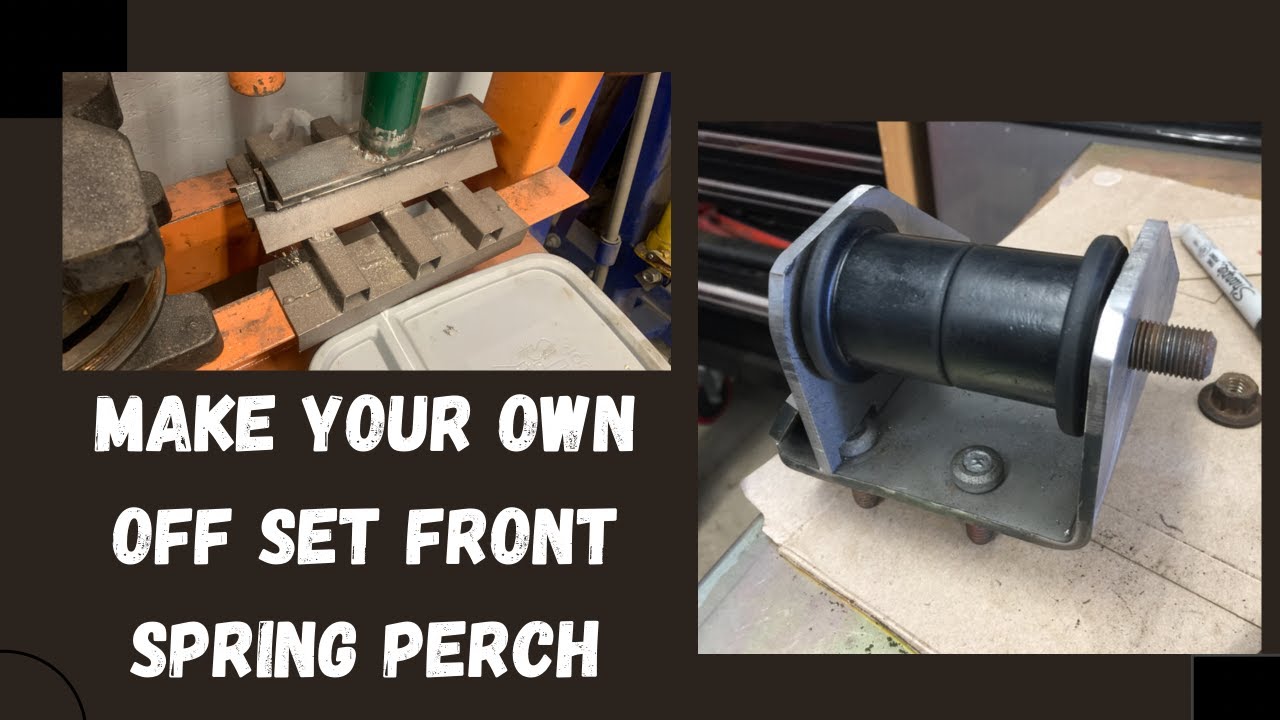 A Body Mopar Dart Duster Swinger Demon  DIY rear spring front off set spring perch tire clearance