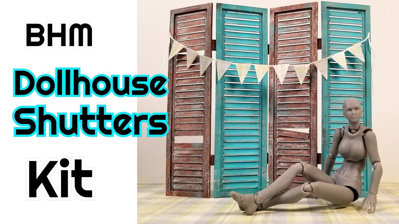 Dollhouse Shutters Kit - Using a Bentley House Minis Kit (updated)