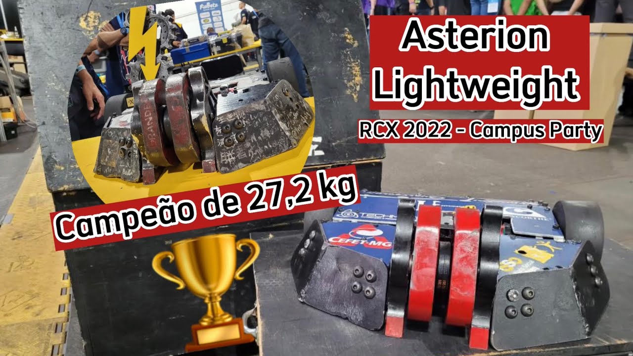 Asterion | Lightweight Combat Robot | Trincabotz | Robocore Experience | Campus Party | Battlebots