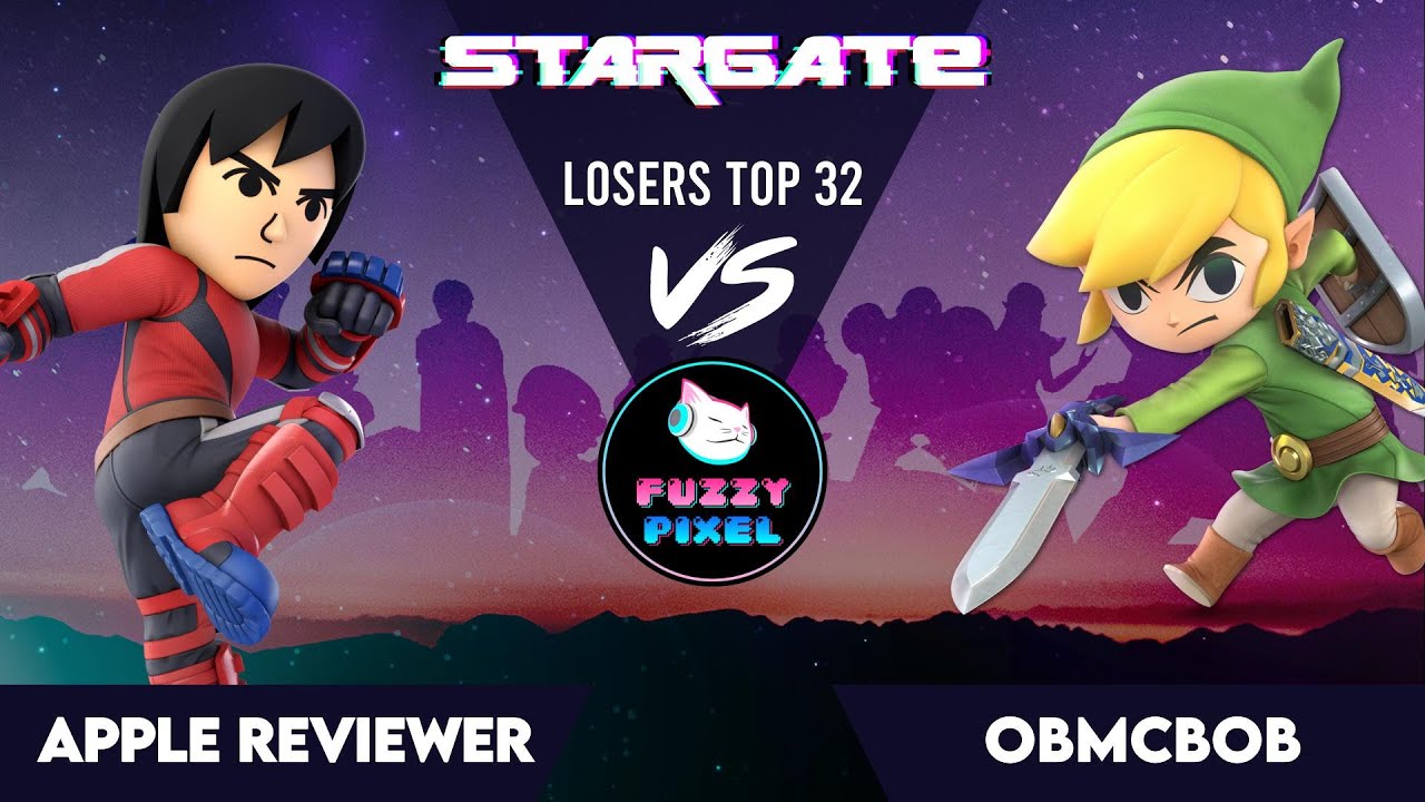 Apple Reviewer (Mii Brawler) vs Obmcbob (Toon Link) - Losers Top 32 - STARGATE CLASSIC #2
