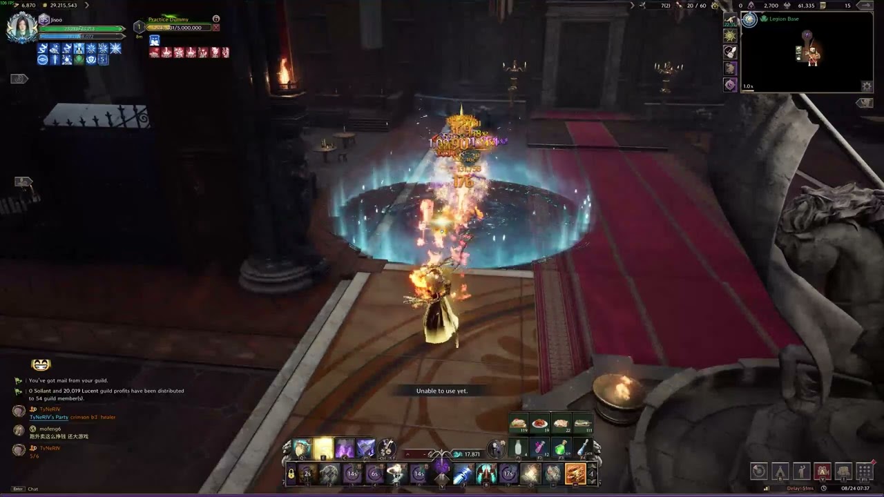 Throne and Liberty: Fury DPS 1 min parse