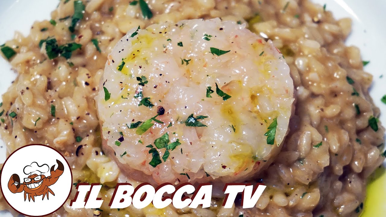 743 - Risotto cacio e pepe con gamberi, e mi imbosco fra gli alberi! (primo sfizioso e facile)