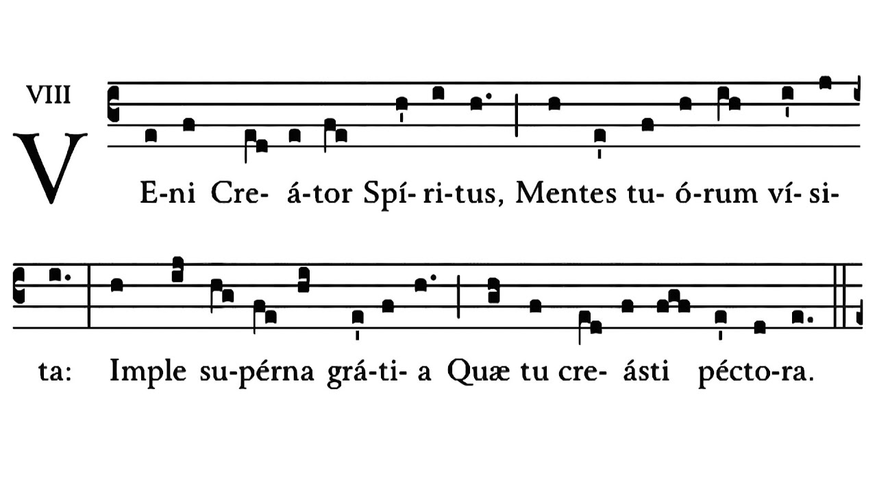 Veni Creator Spiritus - gregorian chant - O Stworzycielu Duchu przyjdź