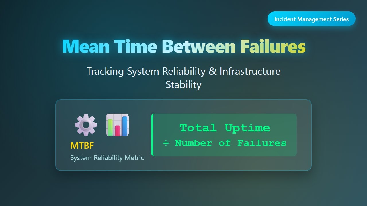 MTBF Explained: System Reliability Metric for Incident Management