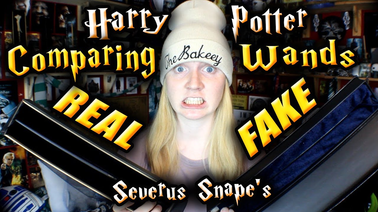 REAL VS FAKE Harry Potter Wands (Wand Comparison) Severus Snape's Wand